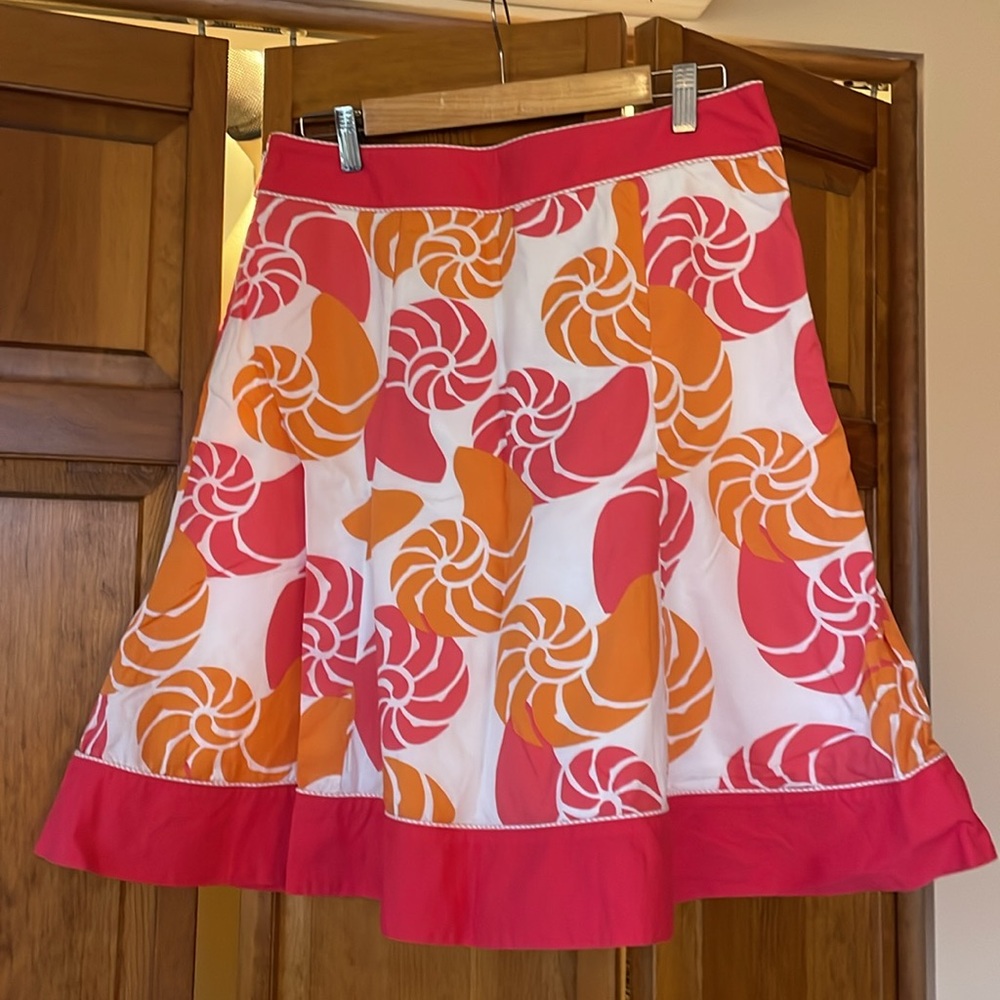 LL bean shell pattern skirt - Picture 4 of 9